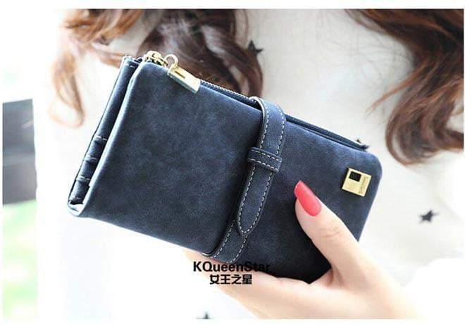 BowLift | New Winter Fashion Trends Pumping  Frosted Multi-card position two fold wallet