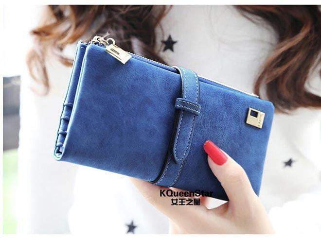 BowLift | New Winter Fashion Trends Pumping  Frosted Multi-card position two fold wallet