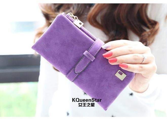 BowLift | New Winter Fashion Trends Pumping  Frosted Multi-card position two fold wallet