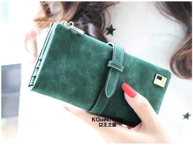 BowLift | New Winter Fashion Trends Pumping  Frosted Multi-card position two fold wallet
