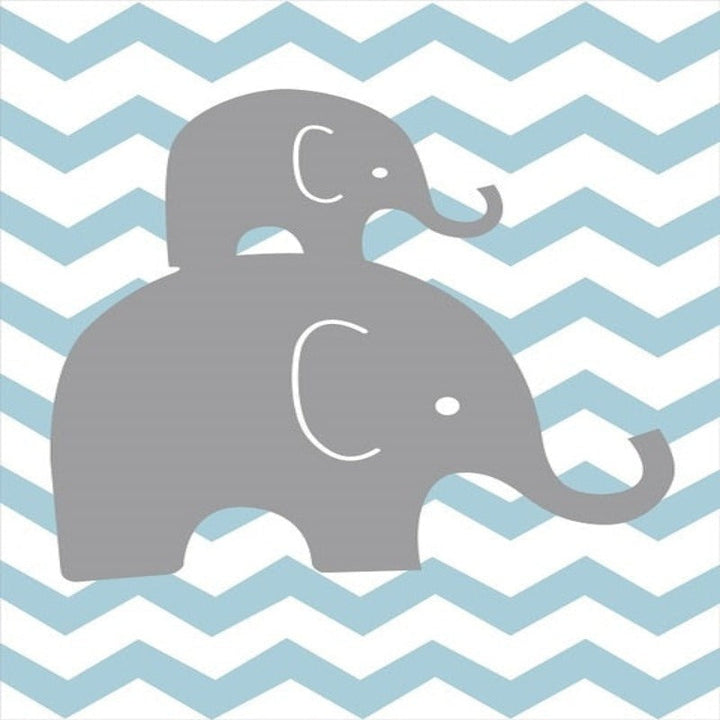 Sweet Elephants - Canvas Wall Art Painting | Bowlift