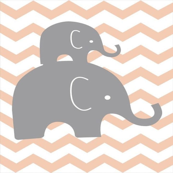 Sweet Elephants - Canvas Wall Art Painting | Bowlift