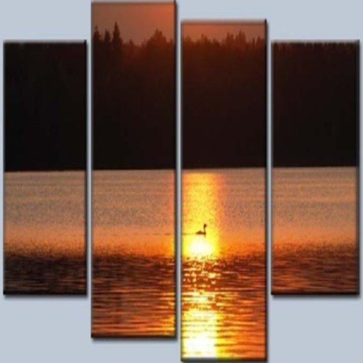 Sunset Reflects - Canvas Wall Art Painting | Bowlift