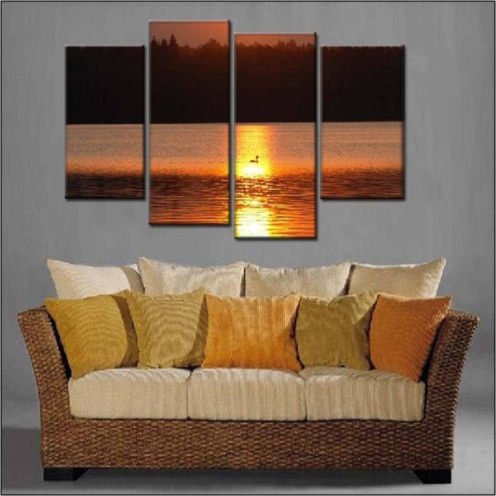 Sunset Reflects - Canvas Wall Art Painting | Bowlift