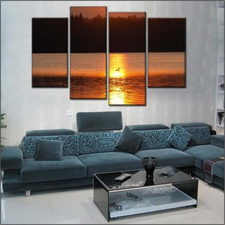 Sunset Reflects - Canvas Wall Art Painting | Bowlift