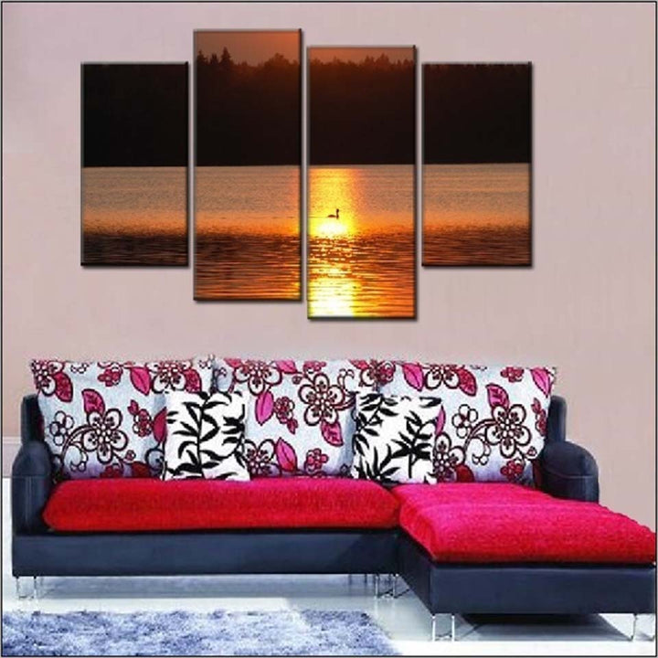 Sunset Reflects - Canvas Wall Art Painting | Bowlift