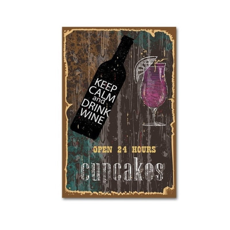 Wine Posters - Canvas Wall Art Painting | Bowlift