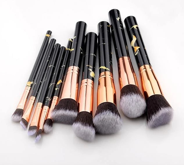 Fotina - Marble Pattern Professional Make-Up Brushes | Bowlift