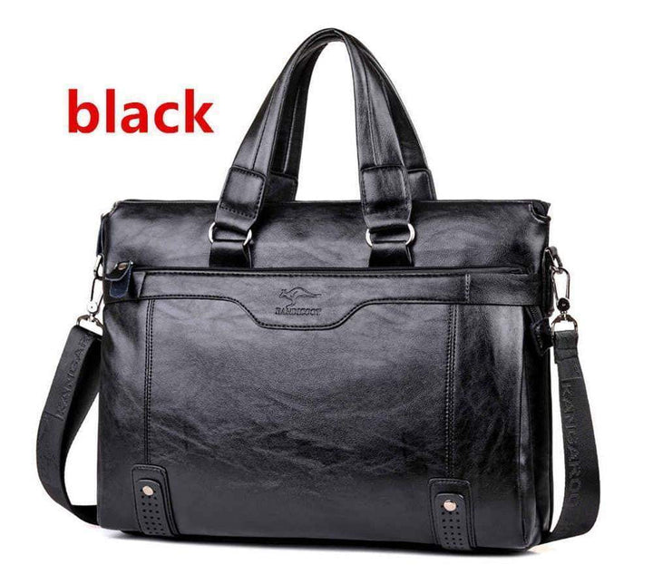 BowLift | Men Business Shoulder  Leather  Messenger Briefcase