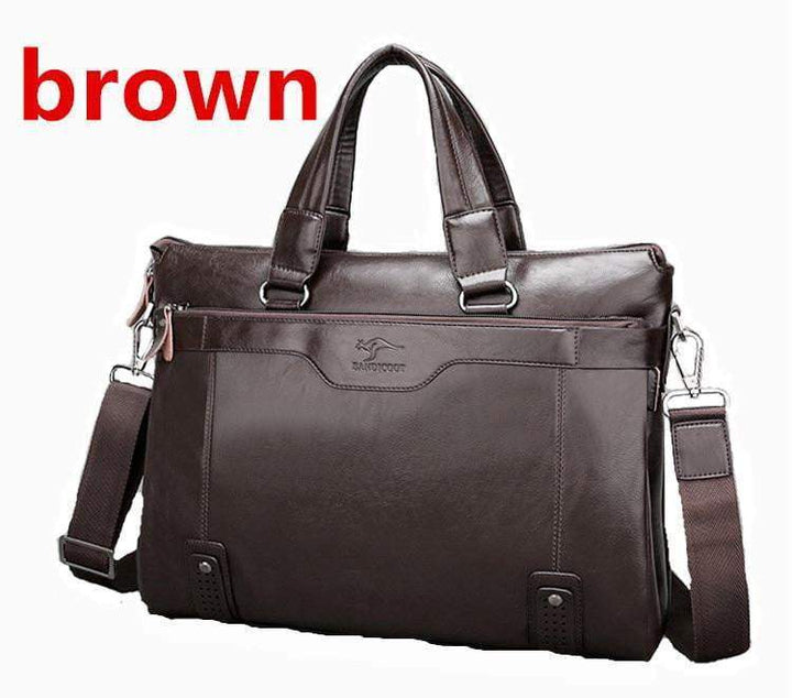 BowLift | Men Business Shoulder  Leather  Messenger Briefcase