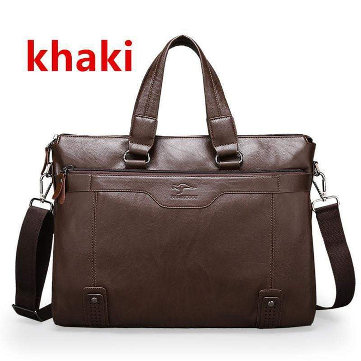 BowLift | Men Business Shoulder  Leather  Messenger Briefcase