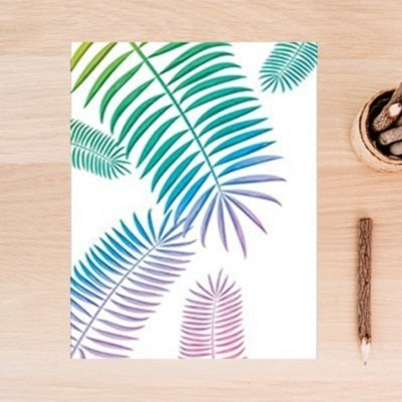 Modern Nordic Fresh Leaf - Canvas Wall Art Painting | Bowlift