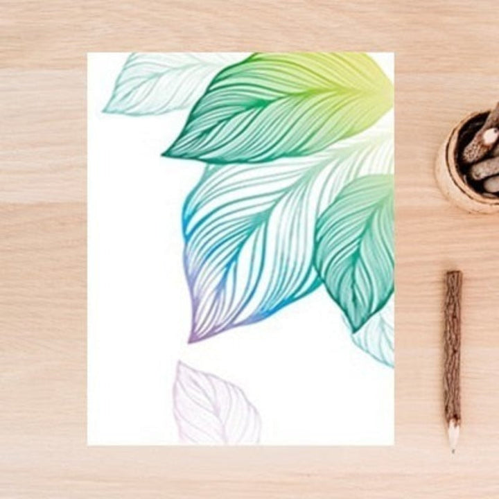 Modern Nordic Fresh Leaf - Canvas Wall Art Painting | Bowlift