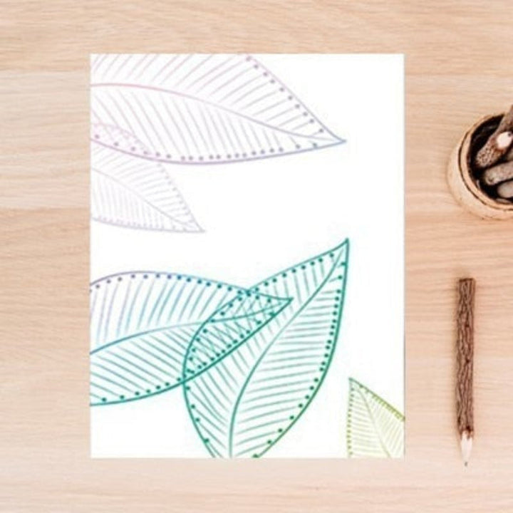 Modern Nordic Fresh Leaf - Canvas Wall Art Painting | Bowlift