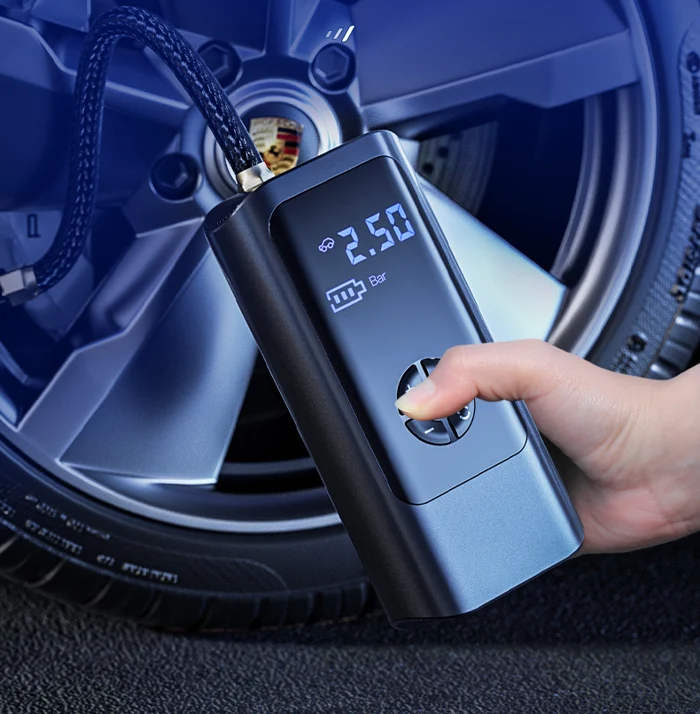 BowLift | PowerPump Wireless Air Compressor – 150 PSI Tire Pump with Digital Display & LED