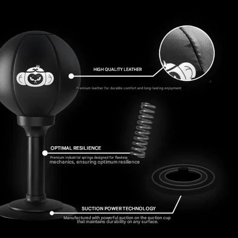 BowLift | Punching Ball with Powerful Suction Base - PowerStrike