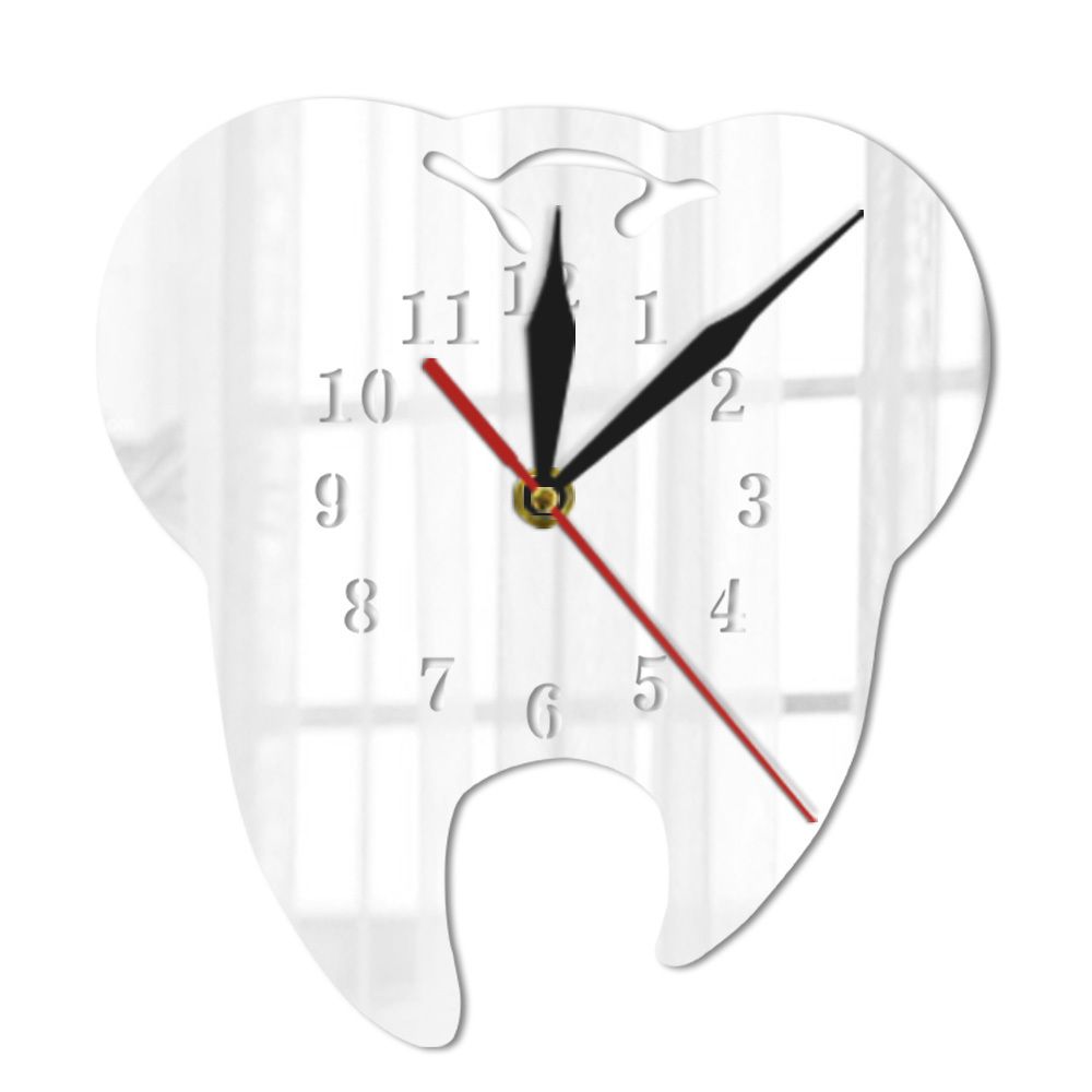 BowLift | GlowDent - Mirror Wall Clock for Dental Hygiene