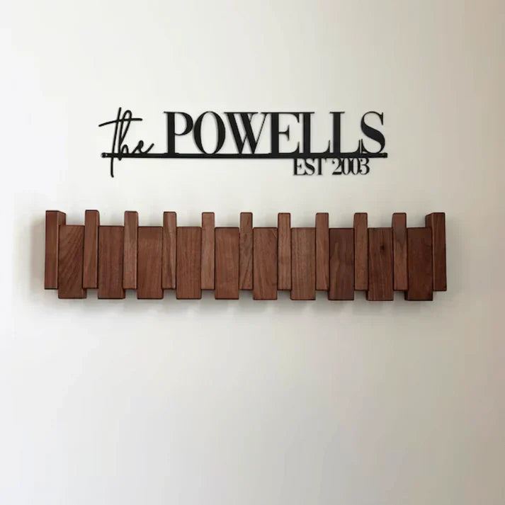 BowLift | HarmonyCoat Wooden Piano Coat Rack – Stylish Wall Decoration & Practical Storage