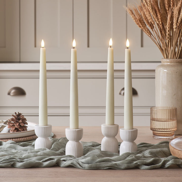 BowLift | LED Wax Flickering Taper Candle Set