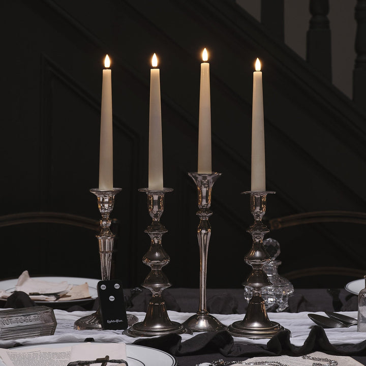 BowLift | LED Wax Flickering Taper Candle Set