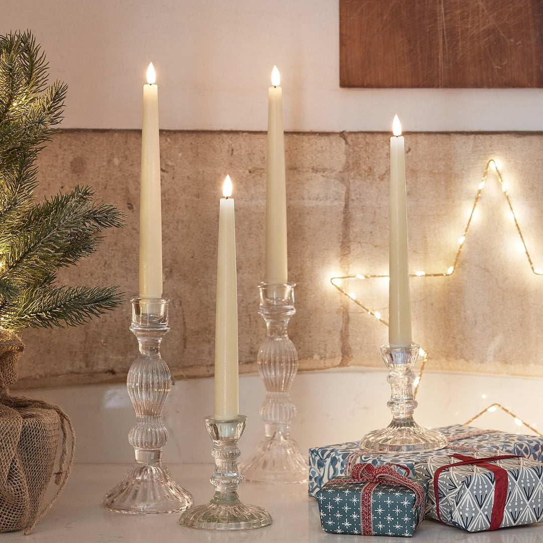 BowLift | LED Wax Flickering Taper Candle Set
