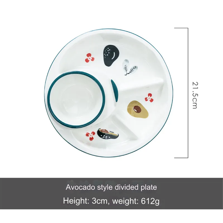 BowLift | Breakfast Combo Nordic Ceramic Plate