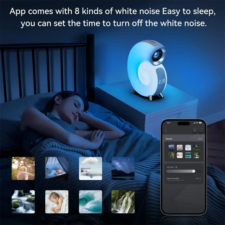 BowLift | Colorful Sea Shell LED Bluetooth Smart Speaker