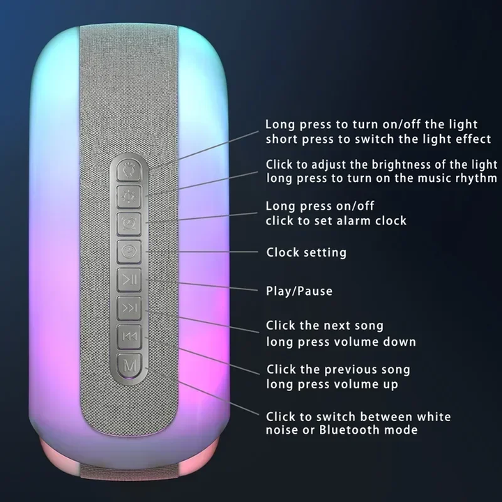 BowLift | Colorful Sea Shell LED Bluetooth Smart Speaker