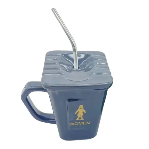 BowLift | Squatting Toilet Shape Ceramic Mug