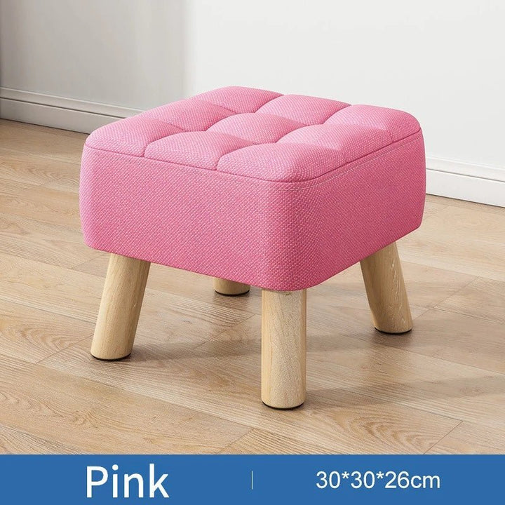 BowLift | Padded ottoman stool in retro style in pastel colors
