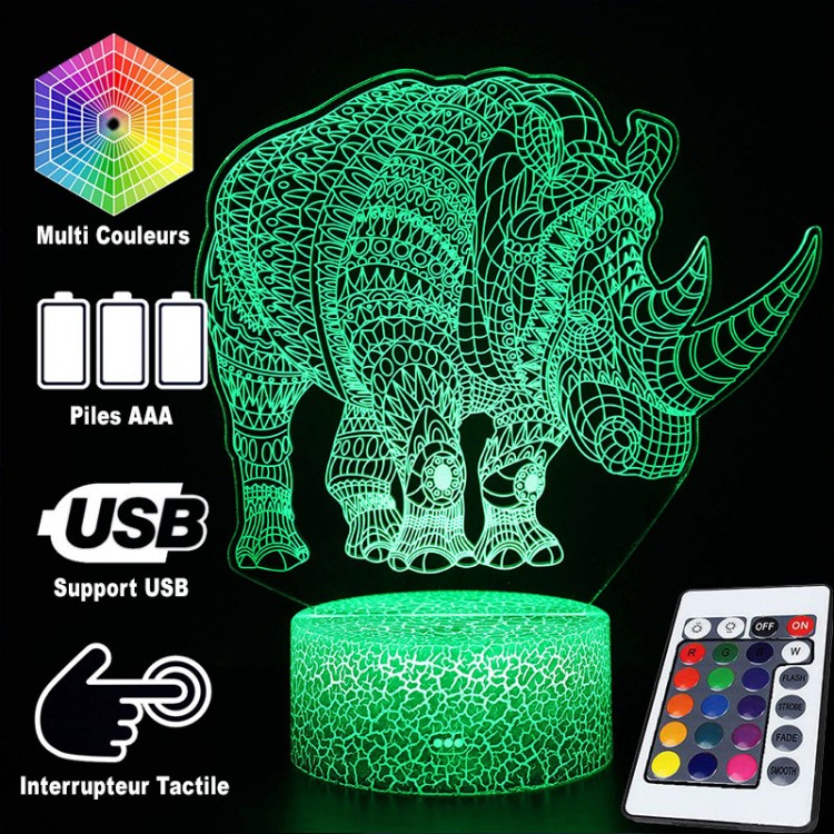 BowLift | 3D Lamp Rhinoceros Majestic