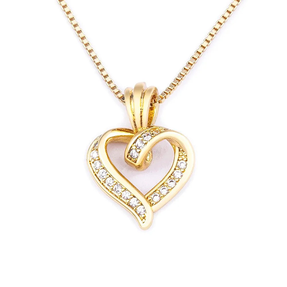 BowLift | Romantic Diamond Heart Pendant Necklace