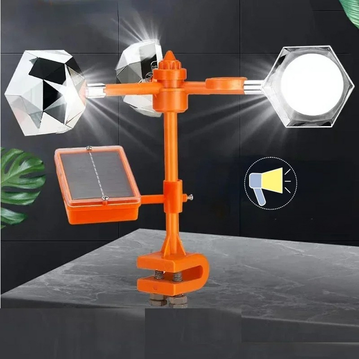 BowLift | SunSpin Bird Protector – 360° Reflective Pigeon Scarecrow Solar-Powered