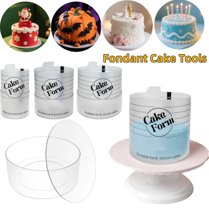 Round Adjustable Cake Ring Mold Acrylic Circle Baking Cake Ring | Bowlift