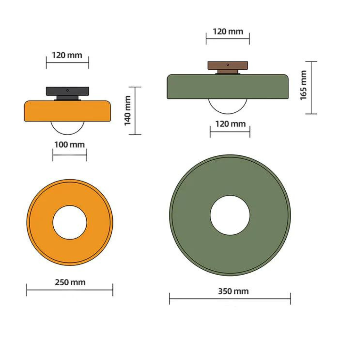 BowLift | Round Ceiling Light with Stylish Functionality - LumiSphere