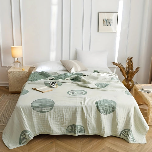 BowLift | Zen Round Pattern Lightweight Cotton Blanket