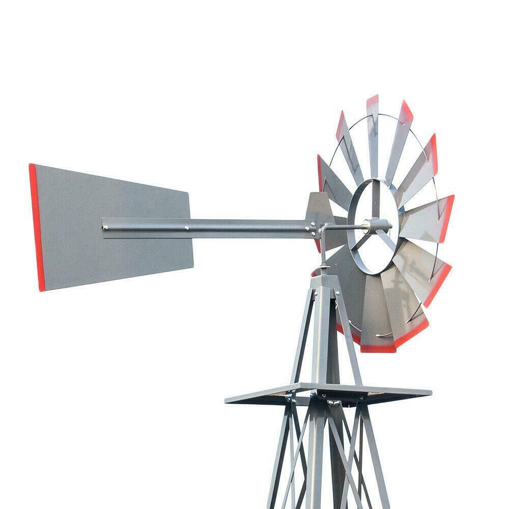BowLift | Windmill 8FT Metal Ornamental - Garden Decoration