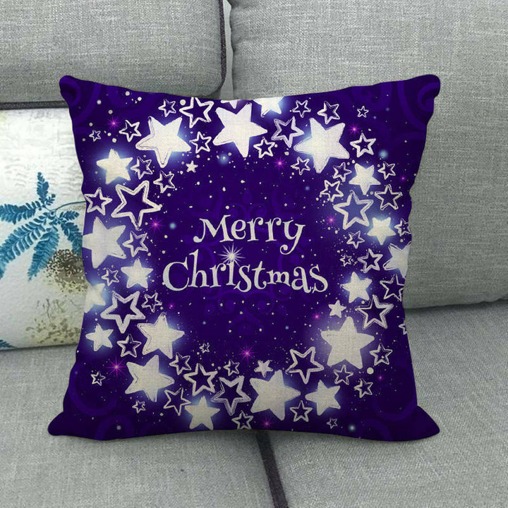 18" Cojines Merry Xmas Couch Throw Pillow Cover Case Home Sofa Decor Pillowslip Bowlift