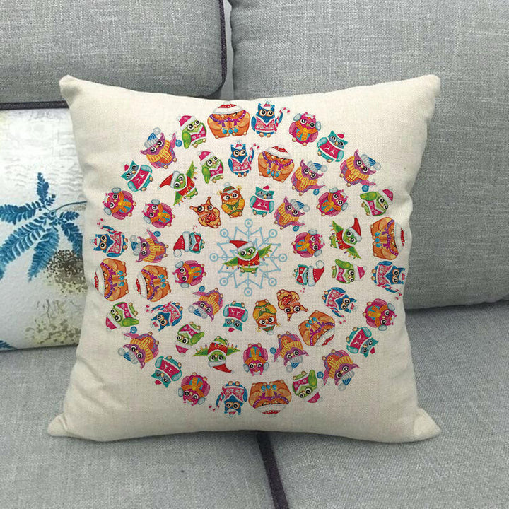 18" Cojines Merry Xmas Couch Throw Pillow Cover Case Home Sofa Decor Pillowslip Bowlift