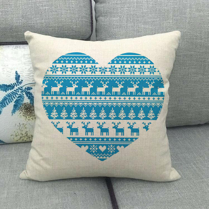 18" Cojines Merry Xmas Couch Throw Pillow Cover Case Home Sofa Decor Pillowslip Bowlift
