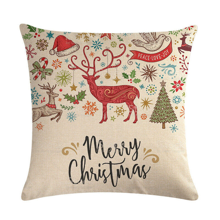 18" Cojines Merry Xmas Couch Throw Pillow Cover Case Home Sofa Decor Pillowslip Bowlift