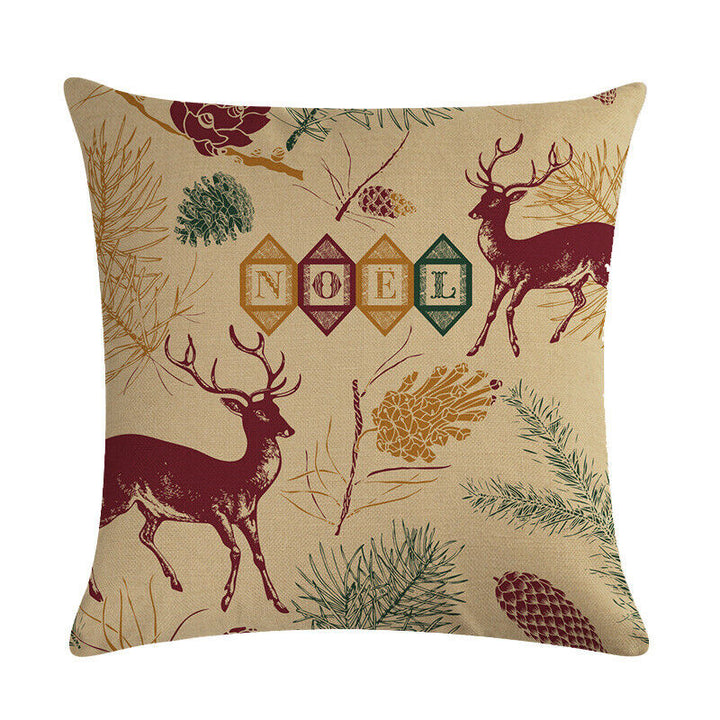 18" Cojines Merry Xmas Couch Throw Pillow Cover Case Home Sofa Decor Pillowslip Bowlift