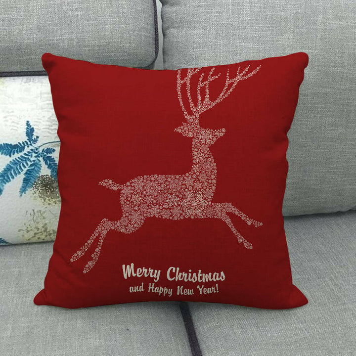 18" Cojines Merry Xmas Couch Throw Pillow Cover Case Home Sofa Decor Pillowslip Bowlift