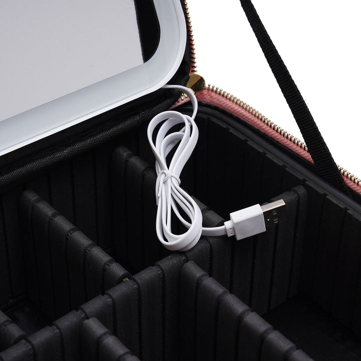 BowLift | Portable Travel Makeup Case with LED Mirror & Adjustable Light