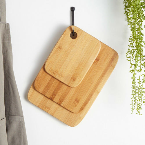 BowLift | Bamboo Cutting Board Set – 3-Piece Sustainable Cutting Boards for Kitchen
