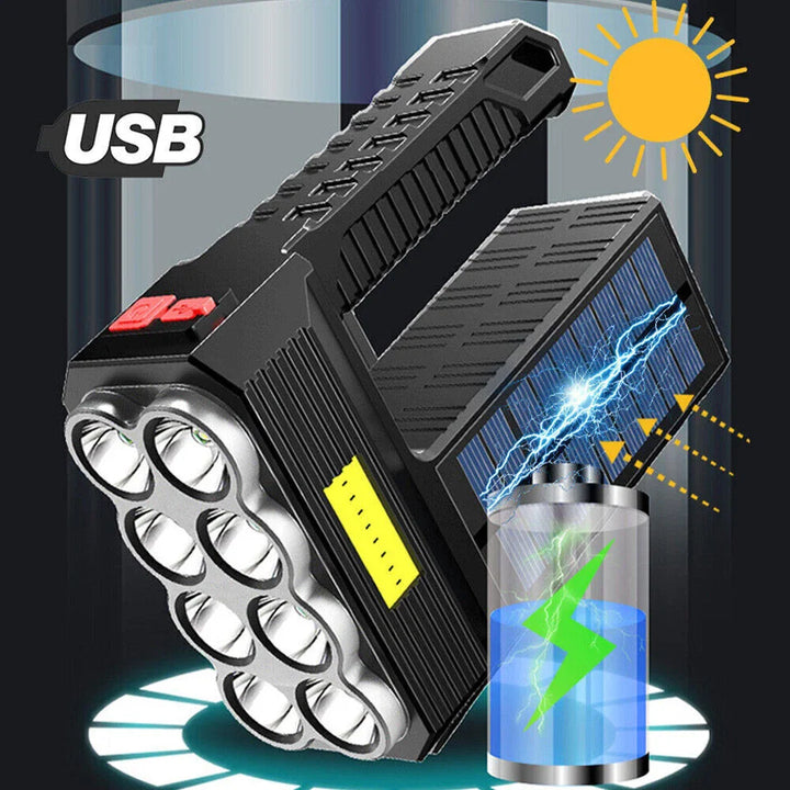 BowLift | Solar LED Flashlight – Waterproof, powerful handheld spotlight with lithium battery