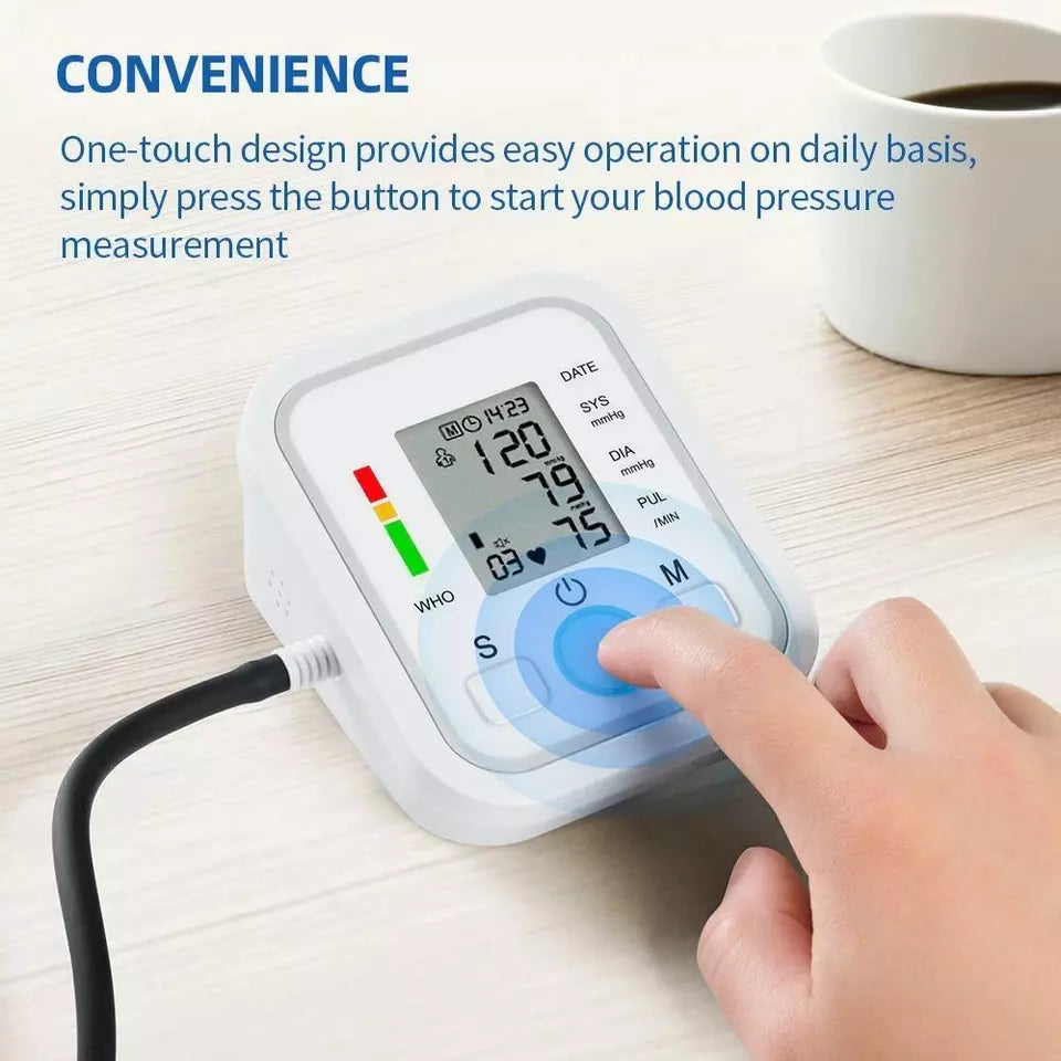 BowLift | Digital Blood Pressure Monitor | Fully Automatic, Intellisense Technology & Memory Function for Home and Travel Use