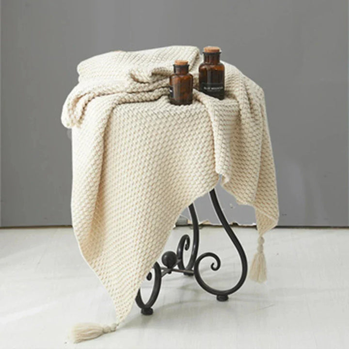 BowLift | Scandinavian Knitted Wool Blanket - Aurora