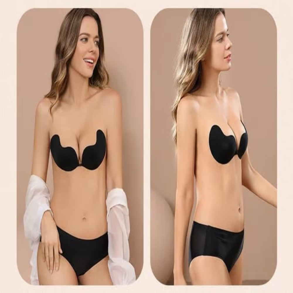 BowLift | Women Strapless Invisible Push Up Bra | Backless Adhesive Seamless