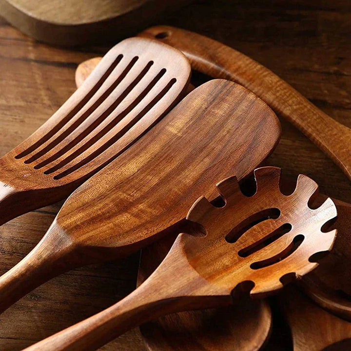 EcoChef - Teak Wood Dinnerware Set Bowlift